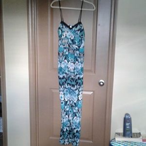 Floral Print Jumpsuit/Long Romper w/ Built-in Bra